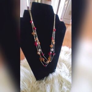 💃 Multi Layers Colorful Beads Chain Necklace & Pendants. 🌴